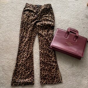 Nasty Gal: Leopard Print Flared Pants